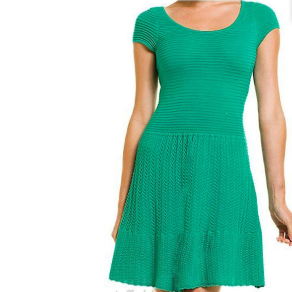 emerald sweater dress